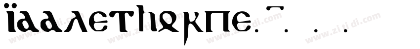 Addlethorpe 1字体转换